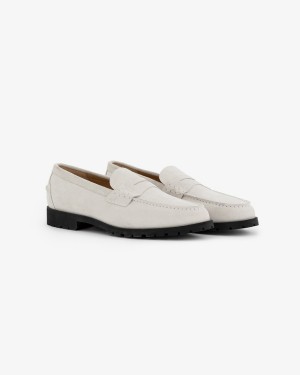 Beige White Aime Leon Dore Ald Country Men's Loafer | TGIKB4357