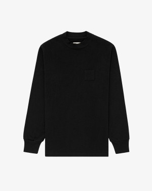 Black Aime Leon Dore Dimebag Long-Sleeve Men's Shirts | RWVMY2693