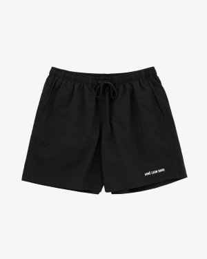 Black Aime Leon Dore Logo Swim Women's Short | NBHDZ7048