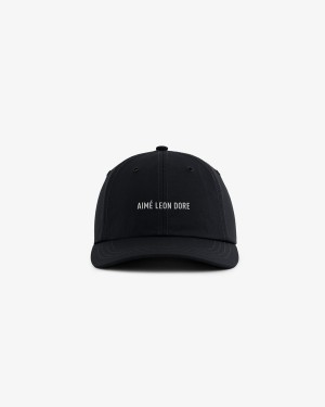 Black Aime Leon Dore Nylon Sport Unisex Hats | NWFXI0756