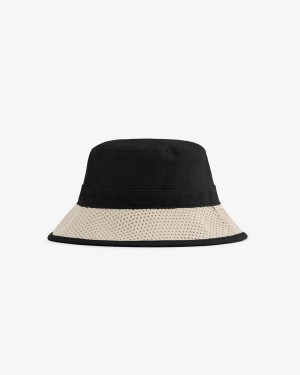 Black Aime Leon Dore Raffia Bucket Women's Hats | BRIYM3594