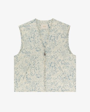 Blue Aime Leon Dore Lightweight Filled Men's Vest | AYJKB2796