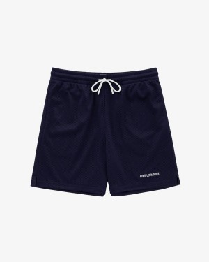 Blue Aime Leon Dore Logo Gym Men's Short | ZCRXL1392