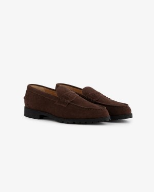 Brown Aime Leon Dore Ald Country Men's Loafer | WOCQH5874