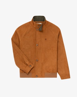 Brown Aime Leon Dore Brushed Nylon Casual Men's Jackets | TDBHW8250