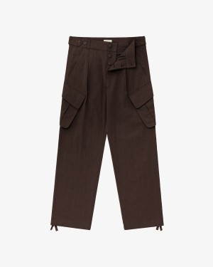 Brown Aime Leon Dore Cargo Women's Pants | HTKJQ3509