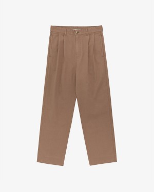 Brown Aime Leon Dore Double Pleated Men's Pants | XGSYN5097