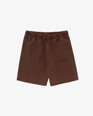 Brown Aime Leon Dore Garment Dyed Uniform Men's Short | AMCGR8613