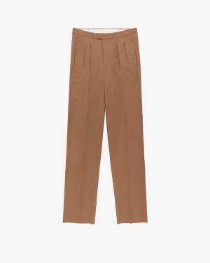 Brown Aime Leon Dore Tropical Wool Men's Trouser | GROBH1479