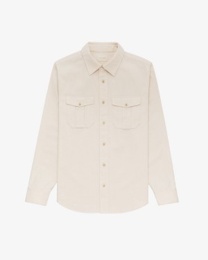 Cream Aime Leon Dore Utility Men's Shirts | AZSHM2493