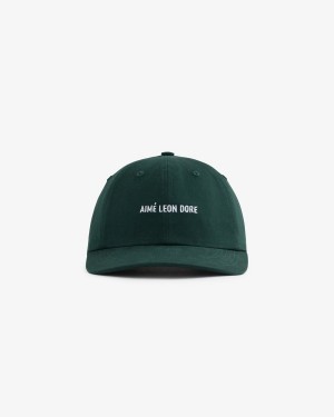 Green Aime Leon Dore Cotton Logo Unisex Hats | TGCIJ7896