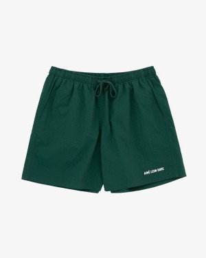 Green Aime Leon Dore Logo Swim Women's Short | FYCHN6189