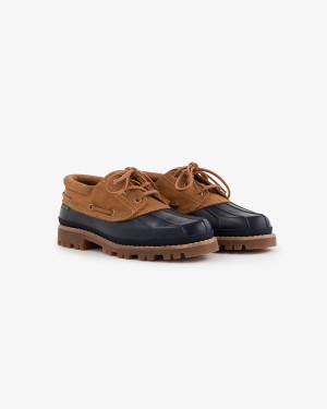 Navy Aime Leon Dore Pápia Men's Boots | FABEY2058