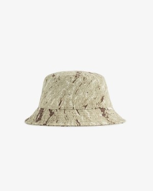 Olive Camo Aime Leon Dore Printed Bucket Unisex Hats | DSGCA1593