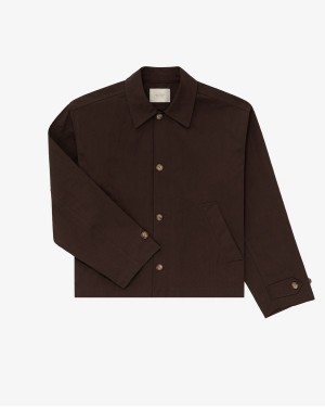 Red Aime Leon Dore Cropped Top Men's Coats | RIWCM5029