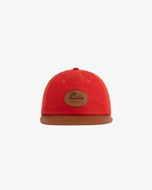 Red Aime Leon Dore Waxed Country Men's Hats | KFTVR2538