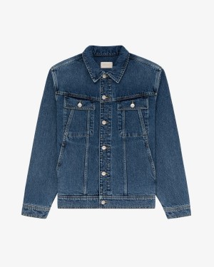 Wash Aime Leon Dore Denim Trucker Men's Jackets | DZCXO8967