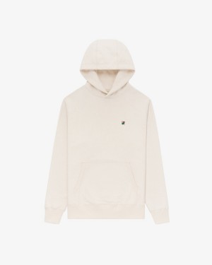 White Aime Leon Dore Crest Women's Hoodie | CSHEU1497