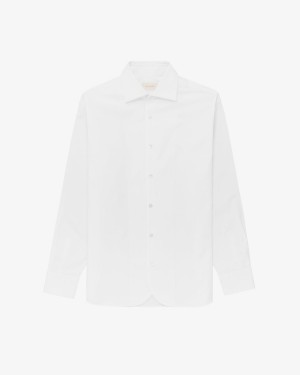 White Aime Leon Dore Dress Men's Shirts | GFXMW0468