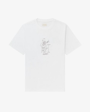 White Aime Leon Dore Morning Study Unisex Shirts | PAONY7305