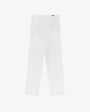 White Aime Leon Dore Seersucker Women's Trouser | FWABV8310