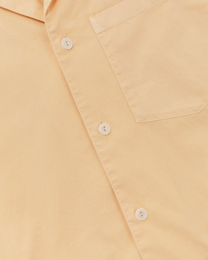 Apricot Aime Leon Dore Cropped Camp Men's Shirts | MNQLJ6159