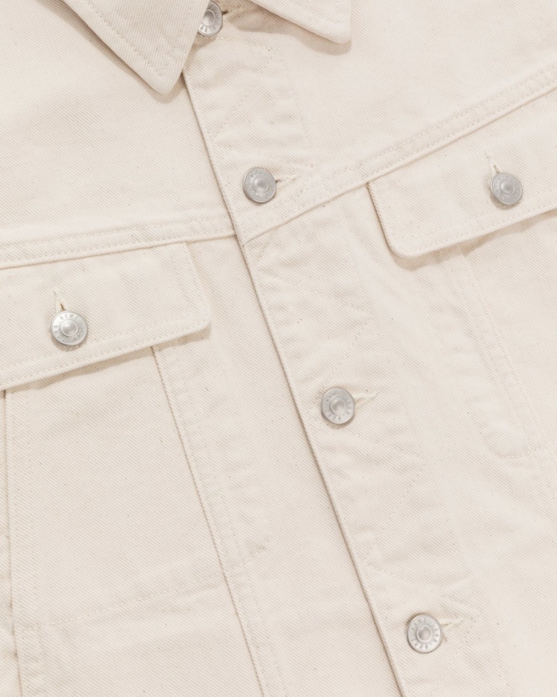 Beige Aime Leon Dore Denim Trucker Men's Jackets | IRLUJ0158