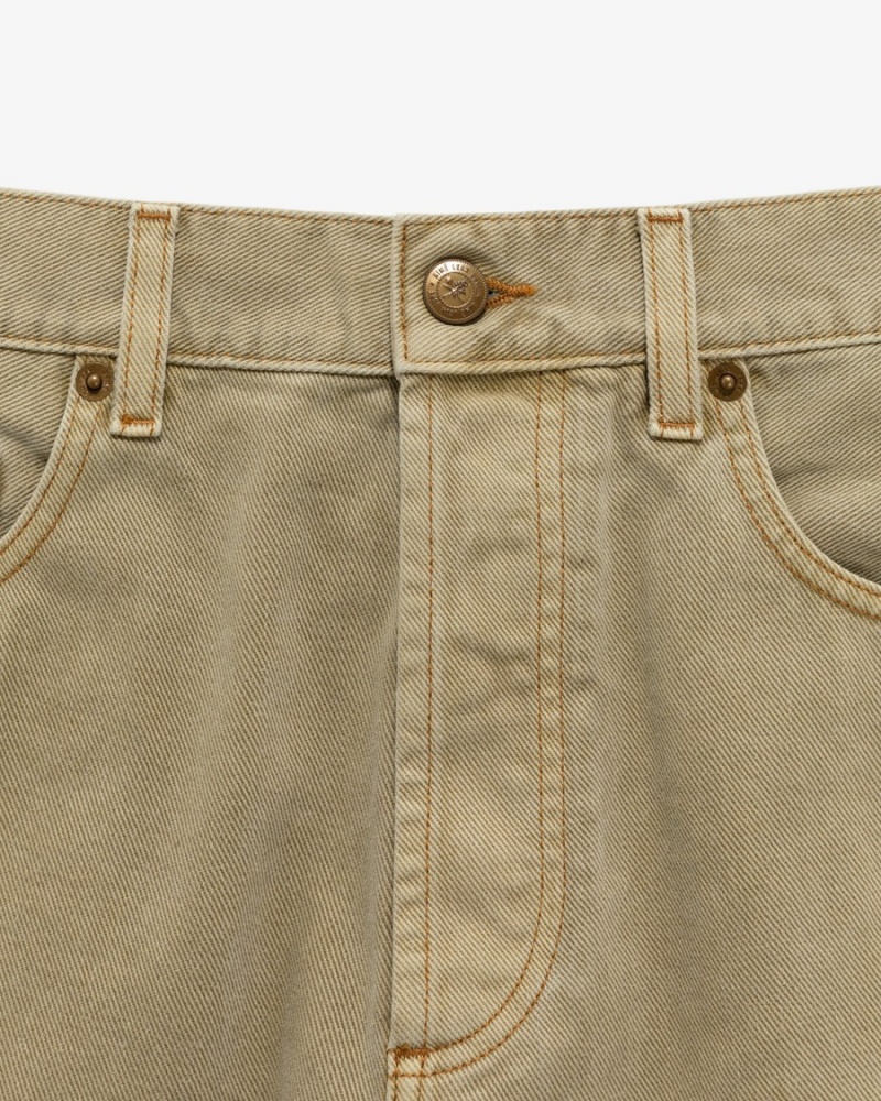 Beige Aime Leon Dore Garment Dyed Denim Men's Short | HDOXN6487