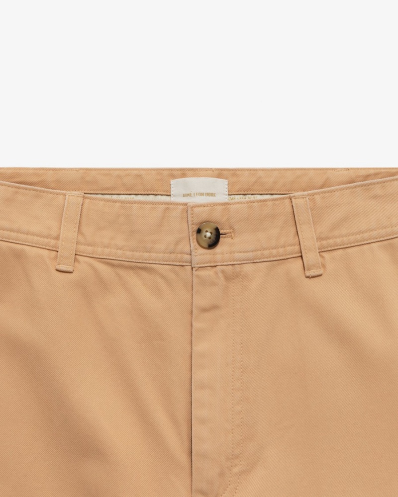 Beige Aime Leon Dore Straight Fit Chino Men's Pants | YIGKL5318