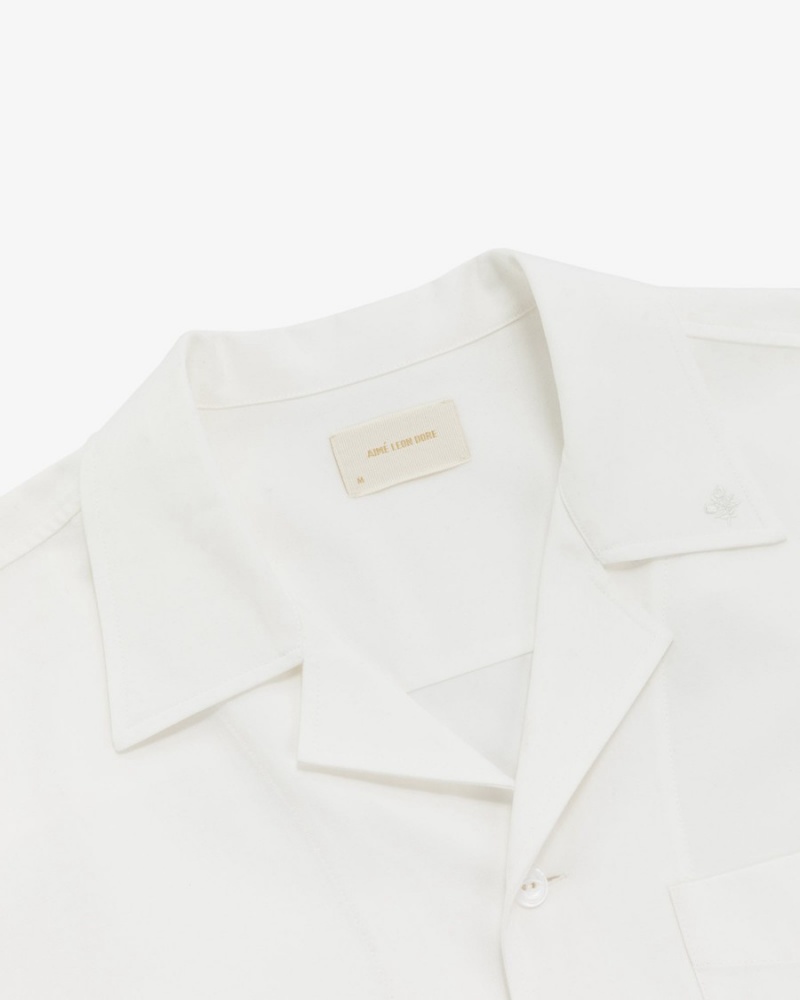 Beige Aime Leon Dore Washed Leisure Men's Shirts | VODRT8730