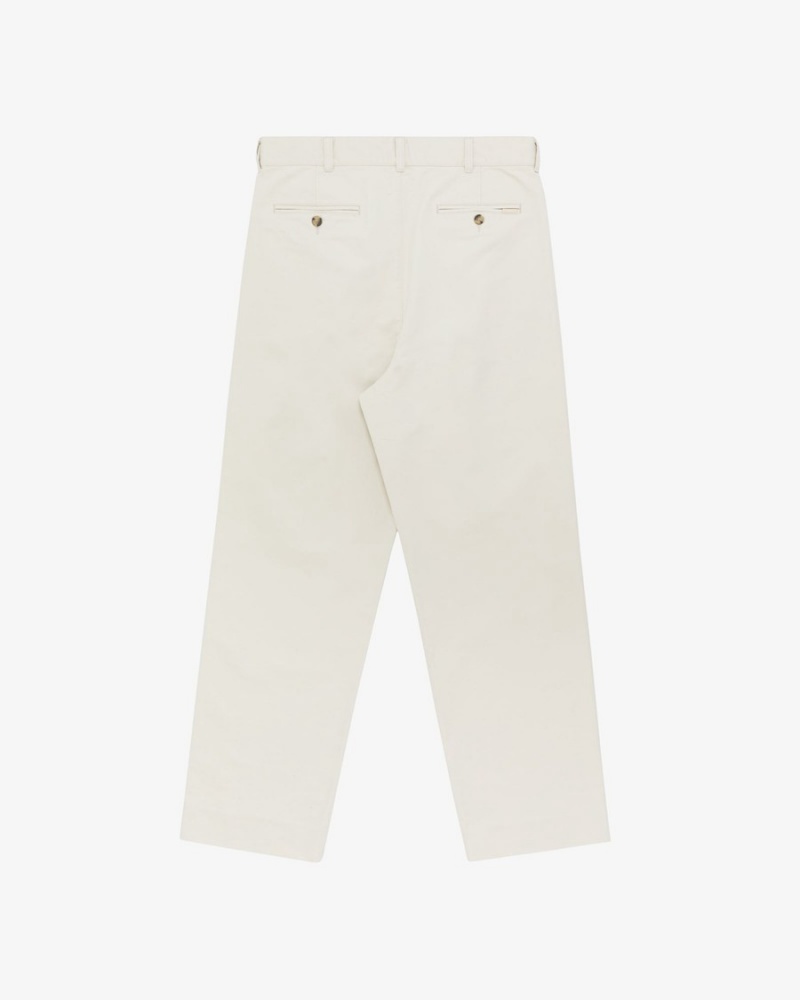 Beige White Aime Leon Dore Double Pleated Men's Pants | DBPTY6380