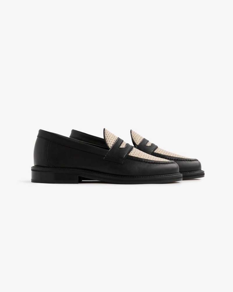 Black Aime Leon Dore Ald Taverna Women's Loafers | NYRDQ2137