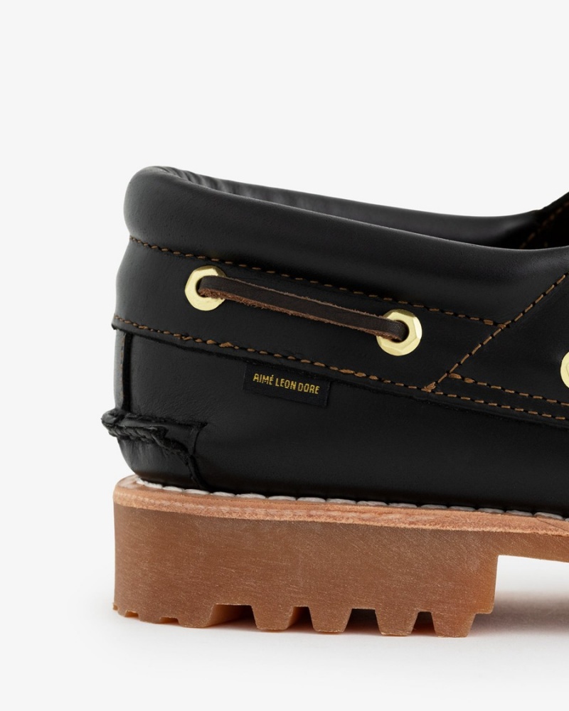 Black Aime Leon Dore Ald / Timberland 3-Eye Lug Women's Shoes | RUDZH9612