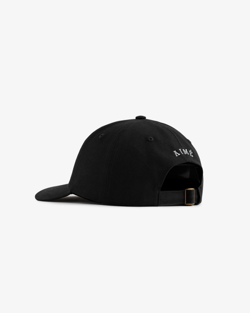 Black Aime Leon Dore Brushed Crest Unisex Hats | ETFYO9260