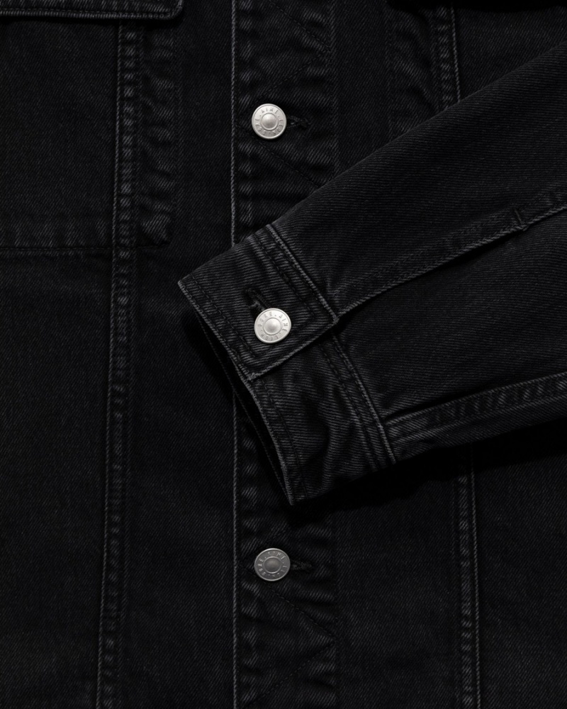 Black Aime Leon Dore Denim Trucker Men's Jackets | AVGPN0123