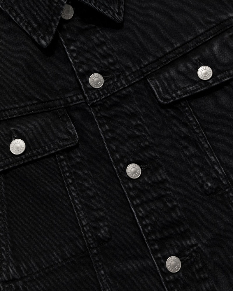 Black Aime Leon Dore Denim Trucker Men's Jackets | AVGPN0123