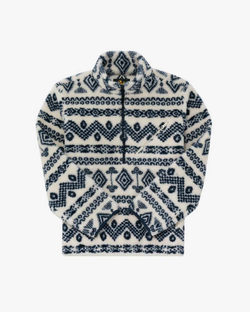 Black Aime Leon Dore Printed Fleece Men's Pullover | GRZYA6321