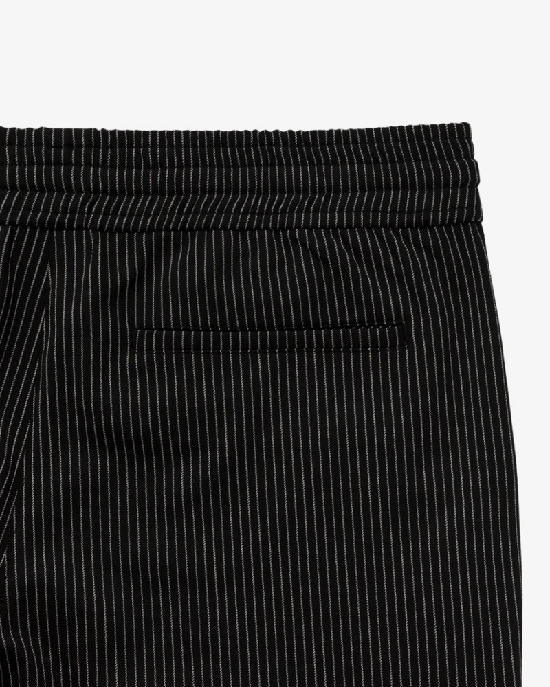 Black Aime Leon Dore Striped Drawstring Men's Pants | LCNVF9173