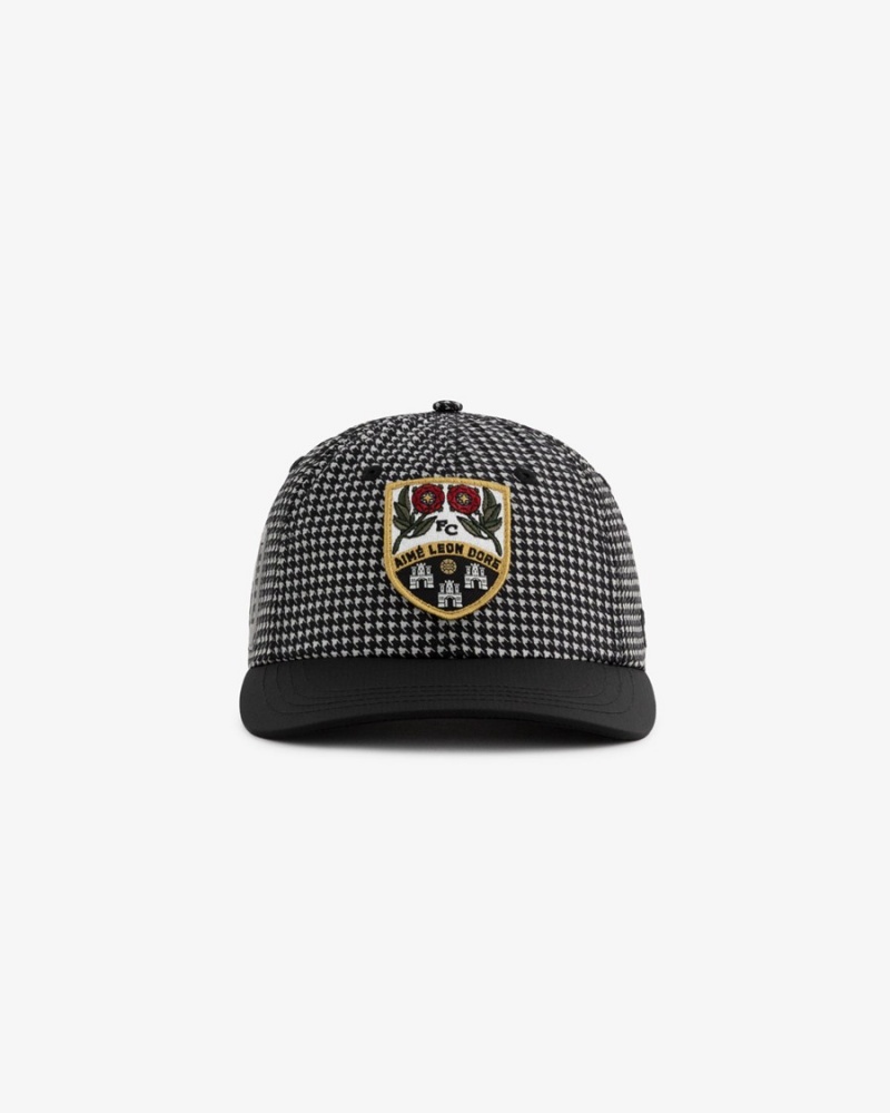 Black Aime Leon Dore Team Soccer Unisex Hats | ZPOMY4162