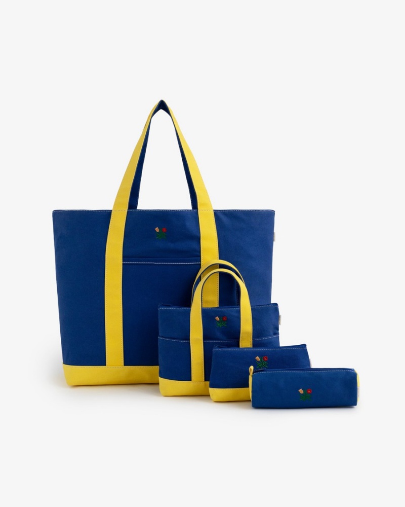 Blue Aime Leon Dore Crest Contrast Men's Bags | VZFCB7825