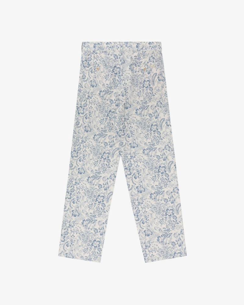 Blue Aime Leon Dore Printed Straight Fit Men's Pants | NWCQX4809