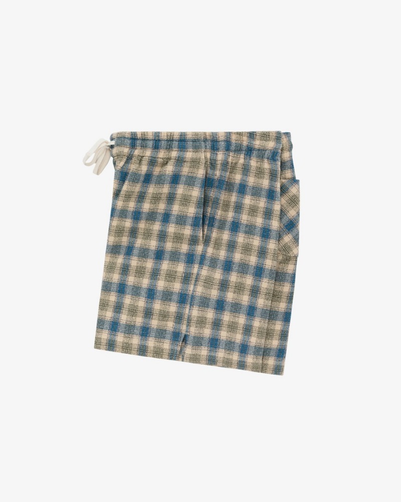 Blue Brown Aime Leon Dore Patterned Leisure Women's Short | AVIQR9876