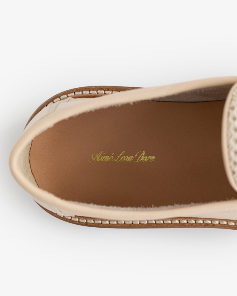 Cream Aime Leon Dore Ald Taverna Women's Loafers | FIHOE3902