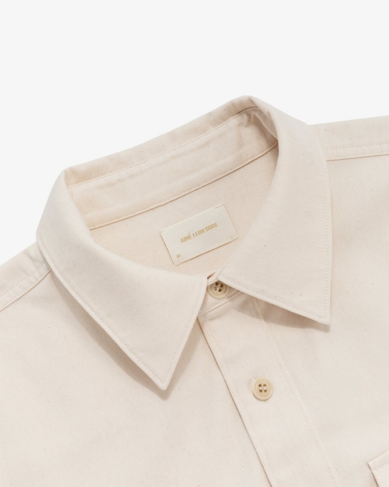 Cream Aime Leon Dore Utility Men's Shirts | AZSHM2493