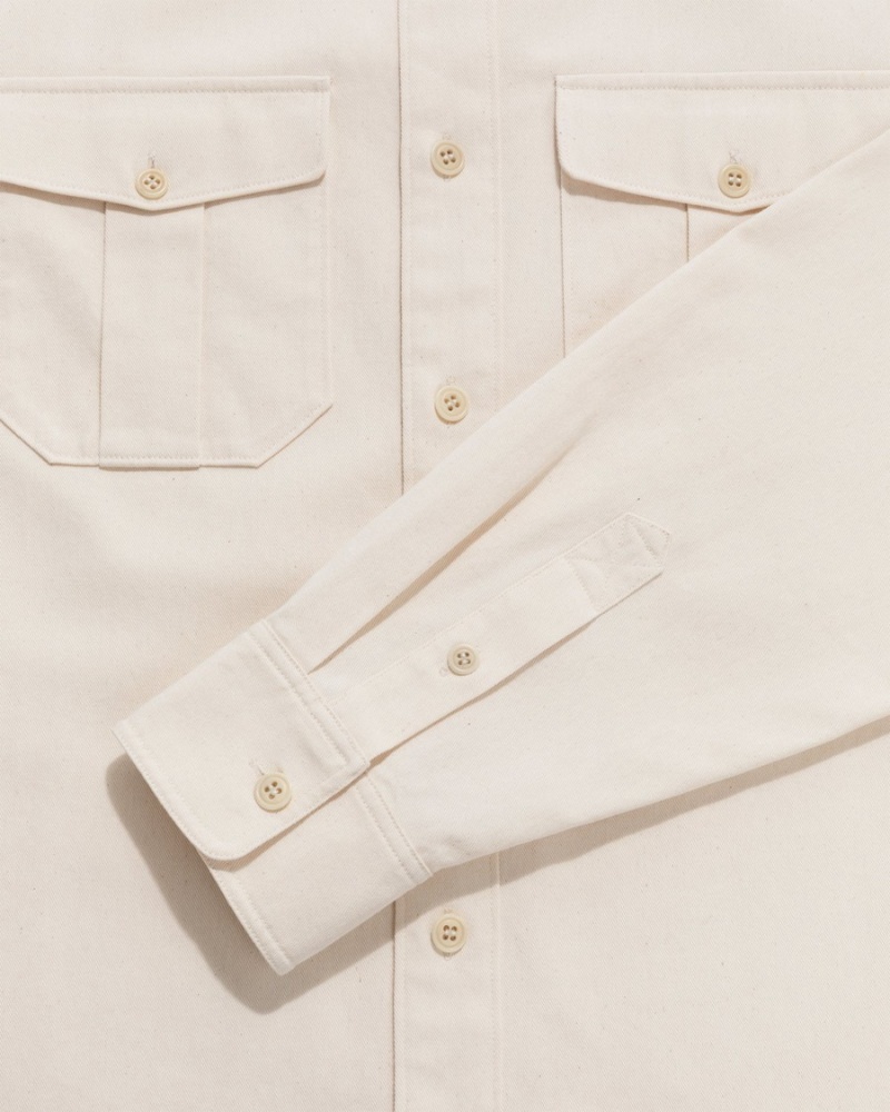 Cream Aime Leon Dore Utility Men's Shirts | AZSHM2493