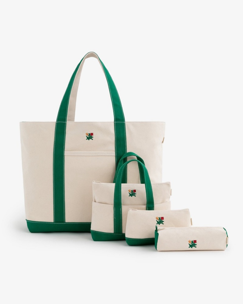 Green Aime Leon Dore Crest Contrast Women's Bags | KOGCT8421