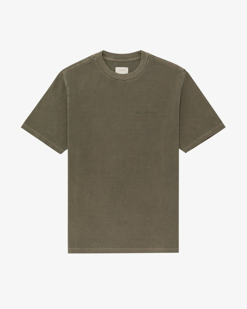 Green Aime Leon Dore Garment Dyed Uniform Unisex Shirts | QPULF9061