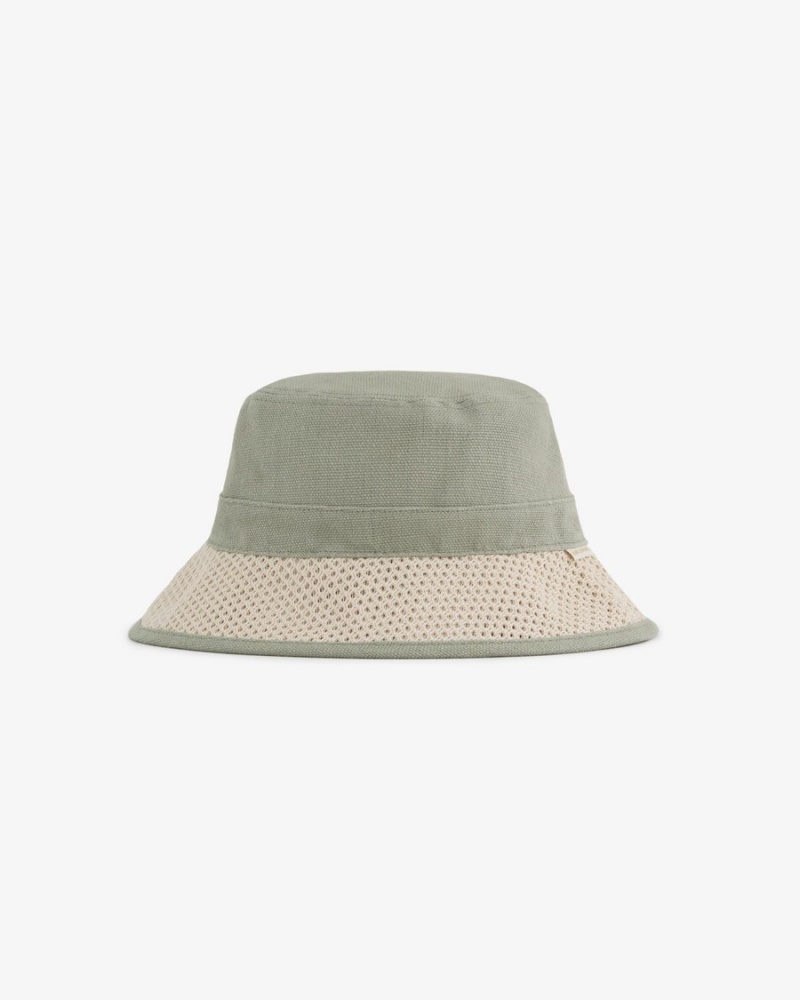 Green Aime Leon Dore Raffia Bucket Women\'s Hats | PUJFC5360