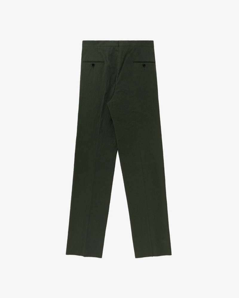 Green Aime Leon Dore Seersucker Women's Trouser | PURIA4092