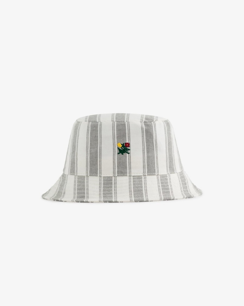 Green Aime Leon Dore Striped Crest Bucket Women\'s Hats | FIPRV7194